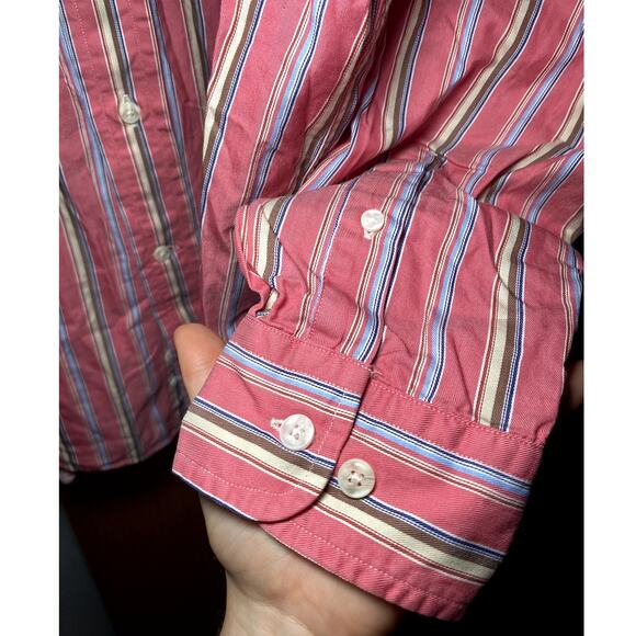 Faconnable XL - Striped Multicolor Button-Up Shirt - Long Sleeve - Picture 10 of 13